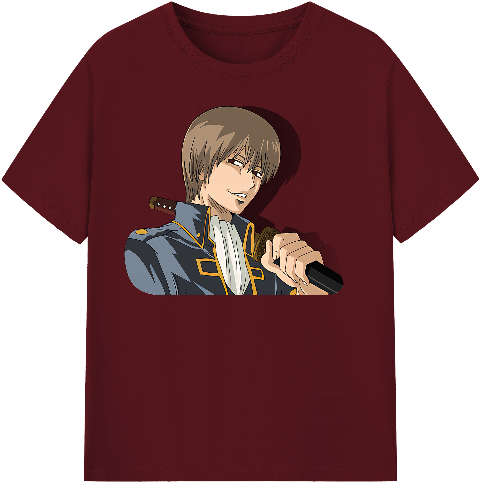 （画像用） ぎんたま 坂田銀時（さかたぎんとき） 神楽 志村新八（しむら しんぱち） GINTAMA Sakata Gintoki Kagura Shimura Shinpachi 綿100％半袖Tシャツ（フロントプリント）